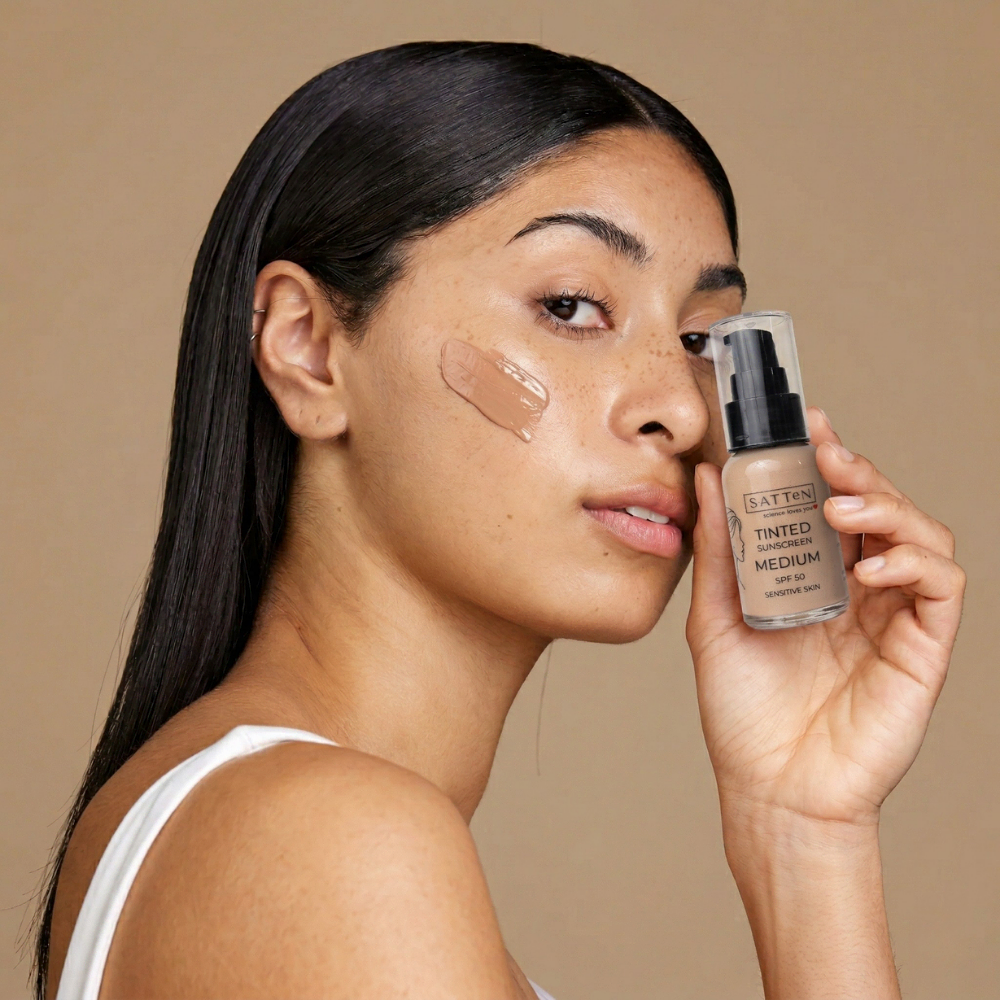 SATTeN Tinted Sunscreen MEDIUM 50 ml